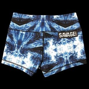 Savage Barbell Blue Matrix Shorts
